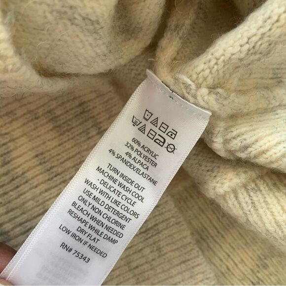 WILLIAM RAST CREAM ALPACA SWEATER - Picture 10 of 11
